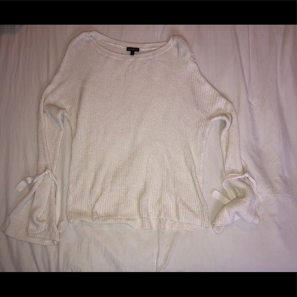 Express white sweater